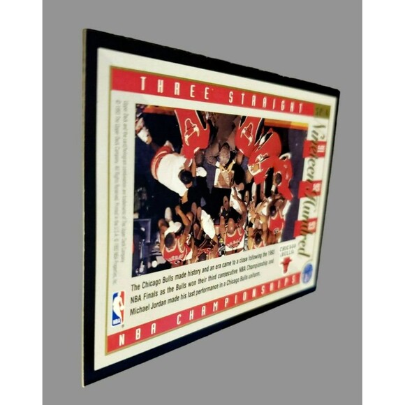 1993-94 Upper Deck MICHAEL JORDAN Three Straight '91 '92 '93 NBA Card #SP-4 HOF - Picture 10 of 11